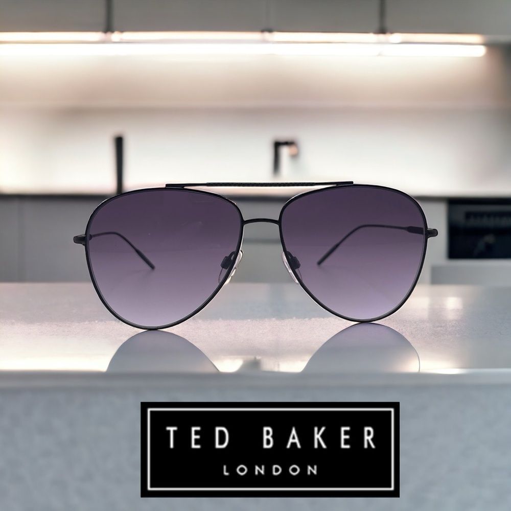 Ted Baker Ray Of Sunshine SUTTON 1625 Black Wire Frame Aviators